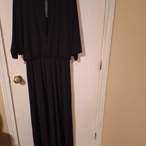 MSK Black Long Sleeve Jump Suit